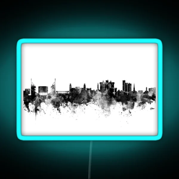 Fayetteville Arkansas Skyline RGB Neon Sign