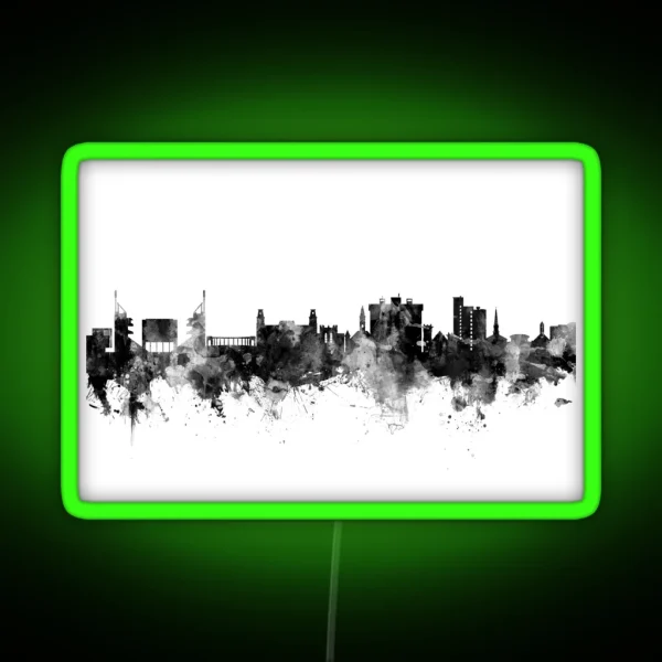 Fayetteville Arkansas Skyline RGB Neon Sign