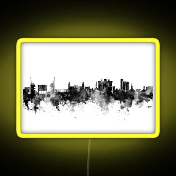 Fayetteville Arkansas Skyline RGB Neon Sign