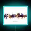 Fayetteville Arkansas Skyline RGB Neon Sign - Image 3