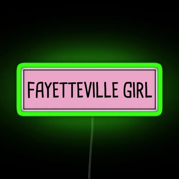 Fayetteville Girl RGB Neon Sign