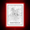 Fayetteville Map RGB Neon Sign - Image 2