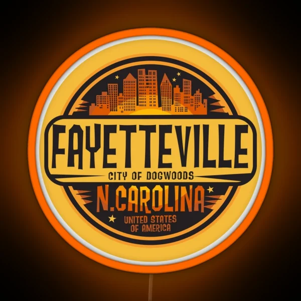 Fayetteville North Carolina RGB Neon Sign