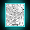 Fayetteville North Carolina Street Map RGB Neon Sign - Image 3