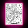 Fayetteville North Carolina Street Map RGB Neon Sign - Image 6