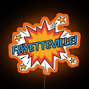 Fayetteville RGB Neon Sign