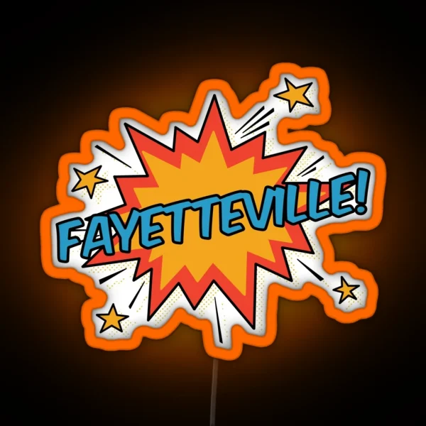 Fayetteville RGB Neon Sign