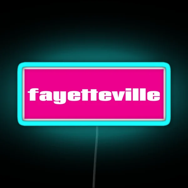 Fayetteville RGB Neon Sign