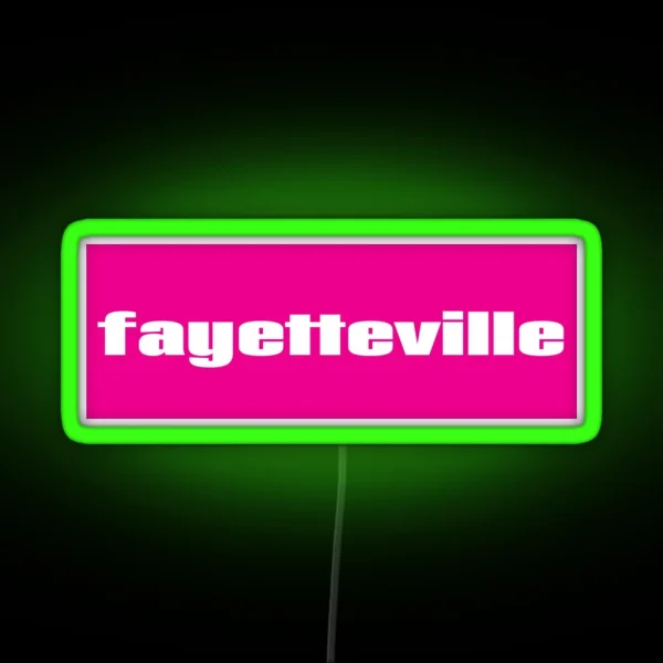 Fayetteville RGB Neon Sign