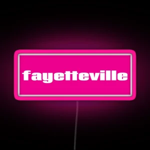 Fayetteville RGB Neon Sign