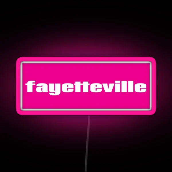 Fayetteville RGB Neon Sign