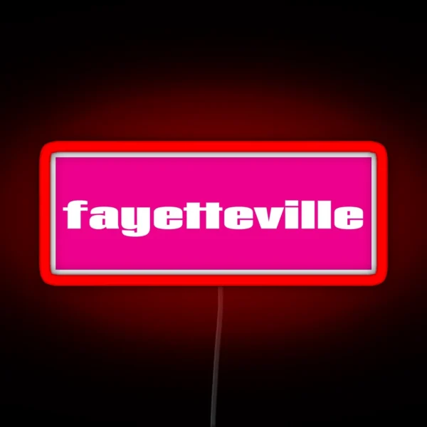 Fayetteville RGB Neon Sign