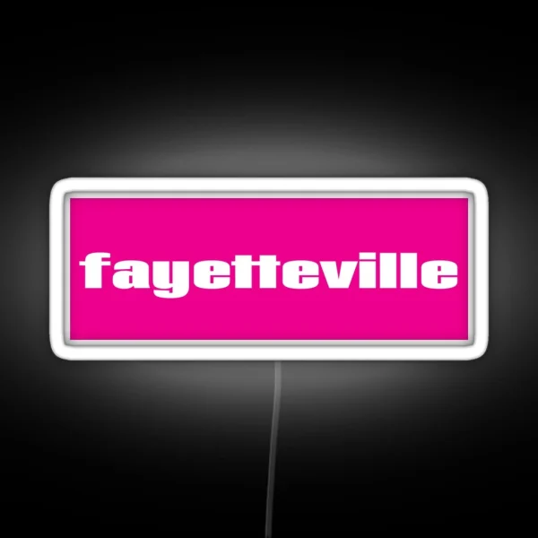 Fayetteville RGB Neon Sign