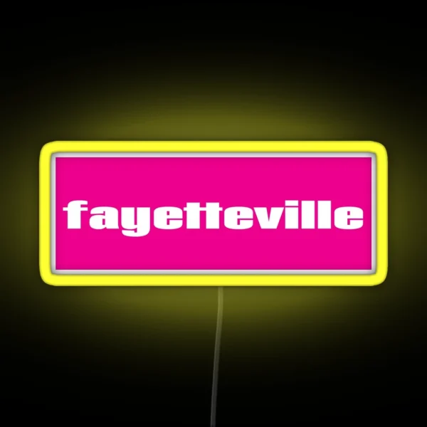 Fayetteville RGB Neon Sign