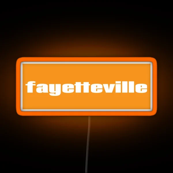 Fayetteville RGB Neon Sign