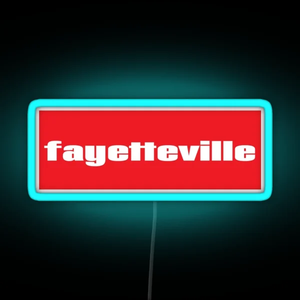 Fayetteville RGB Neon Sign