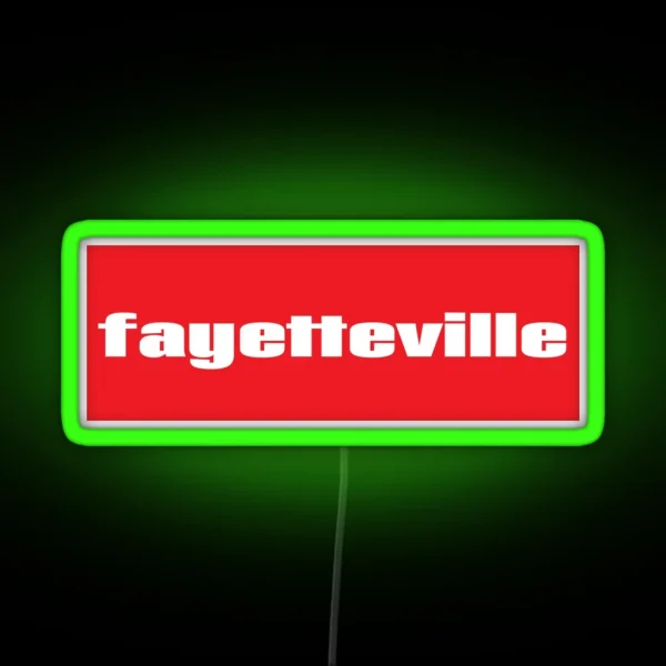 Fayetteville RGB Neon Sign