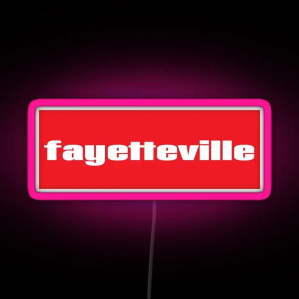 Fayetteville RGB Neon Sign