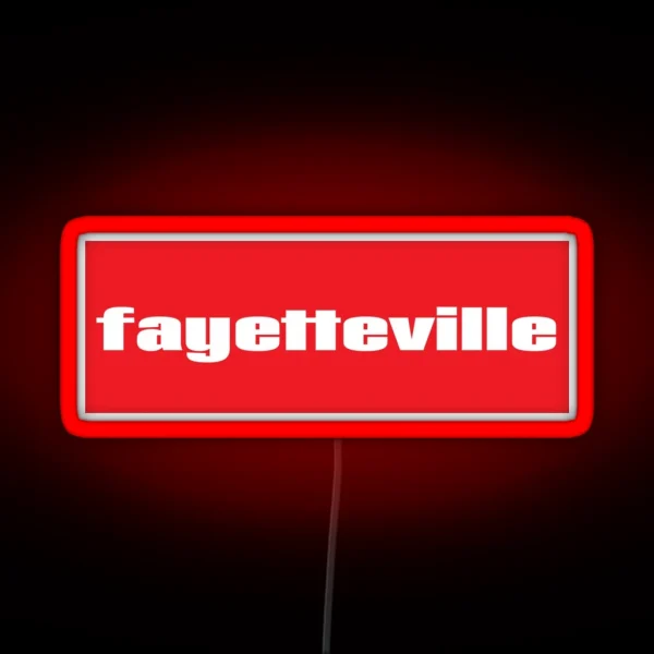 Fayetteville RGB Neon Sign