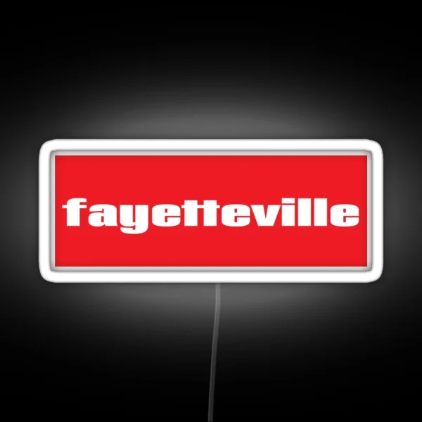 Fayetteville RGB Neon Sign
