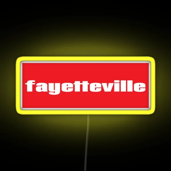 Fayetteville RGB Neon Sign