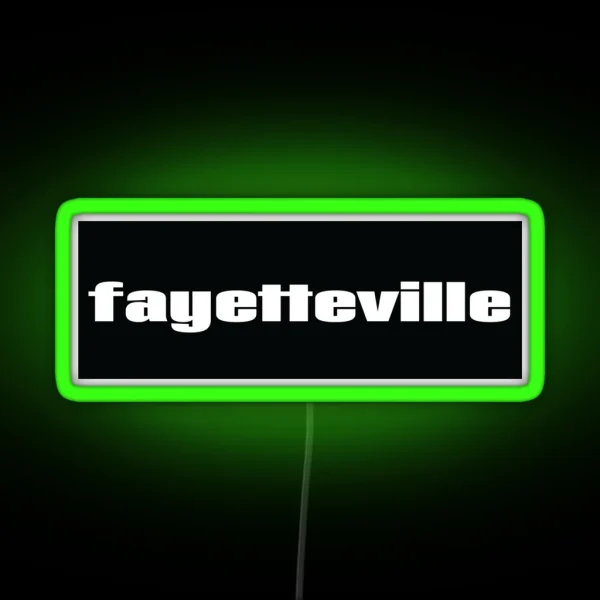 Fayetteville RGB Neon Sign