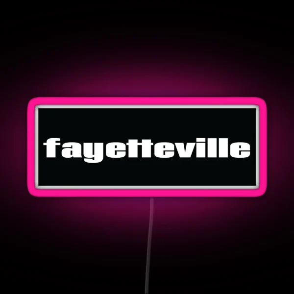 Fayetteville RGB Neon Sign