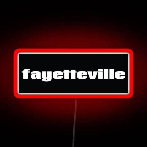 Fayetteville RGB Neon Sign