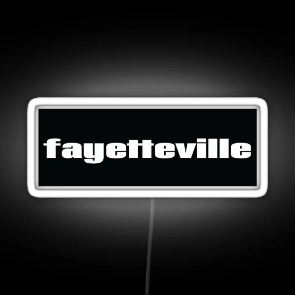 Fayetteville RGB Neon Sign