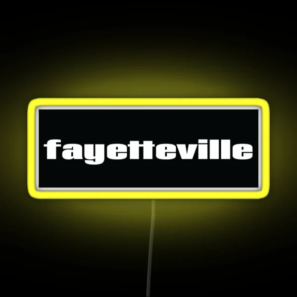 Fayetteville RGB Neon Sign