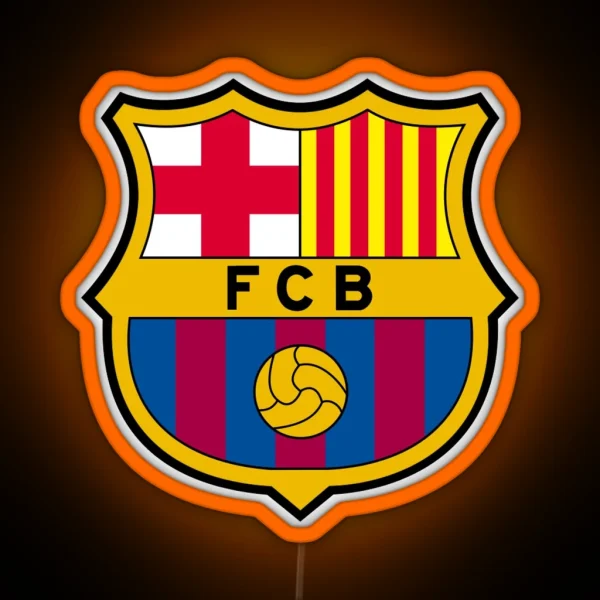 FC Barcelona Logo RGB Neon Sign