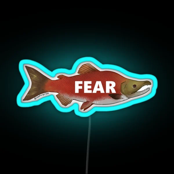 Fear The Salmon RGB Neon Sign