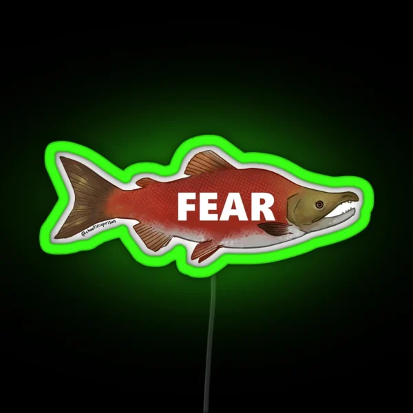 Fear The Salmon RGB Neon Sign