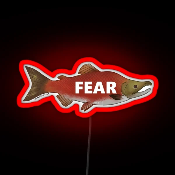 Fear The Salmon RGB Neon Sign