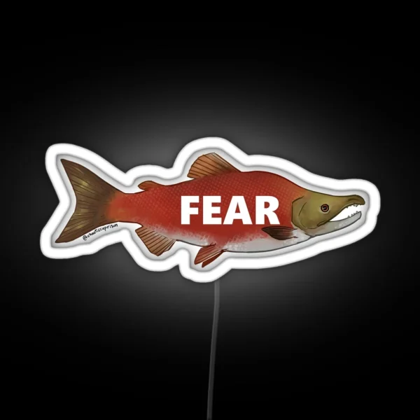 Fear The Salmon RGB Neon Sign