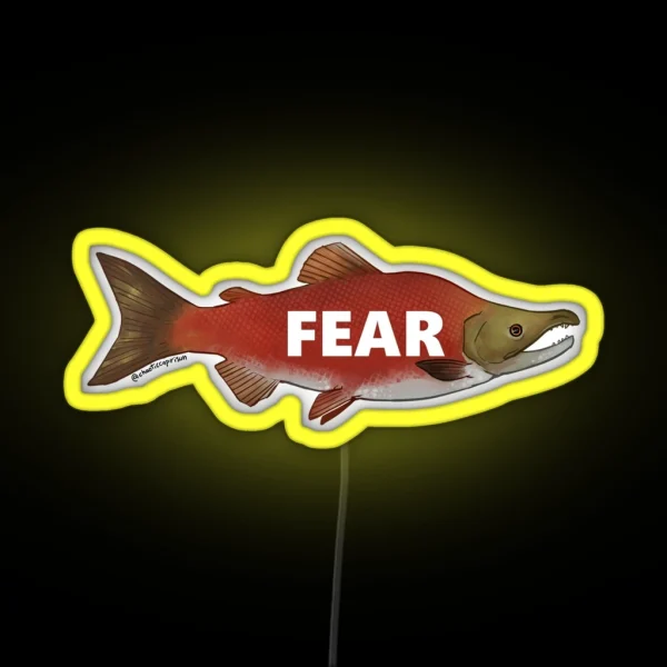Fear The Salmon RGB Neon Sign