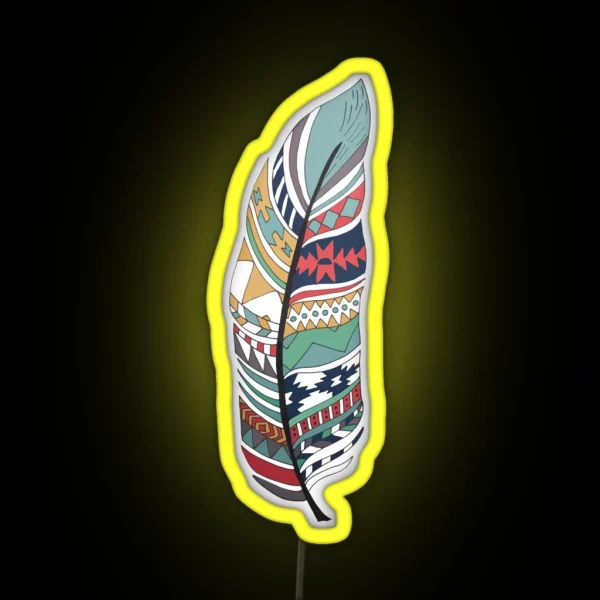 Feather RGB Neon Sign
