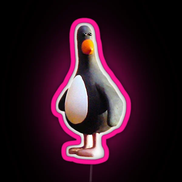 Feathers Mcgraw Graphic So Cute RGB Neon Sign