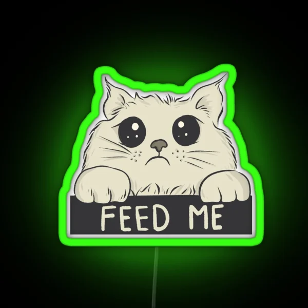 Feed Me RGB Neon Sign