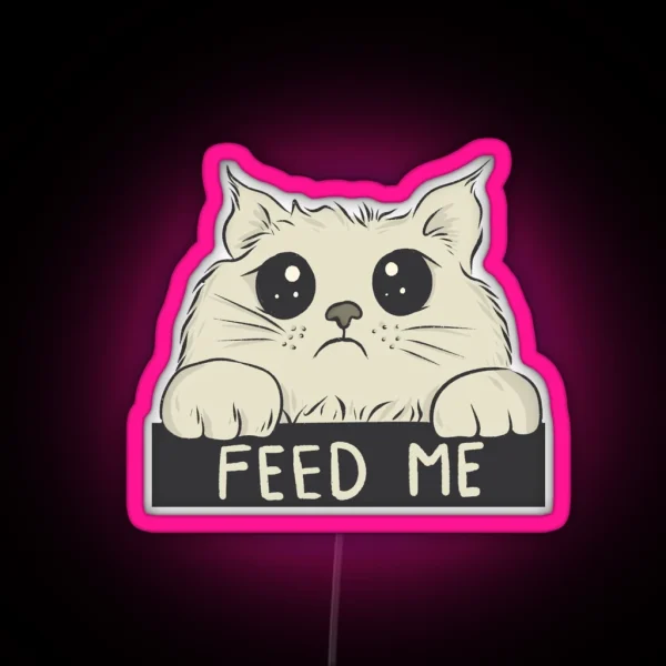 Feed Me RGB Neon Sign