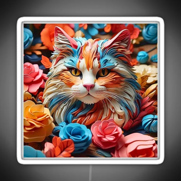 Feline Hues RGB Neon Sign