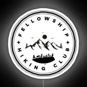 Fellowship Hiking Club Fantasy Funny RGB Neon Sign