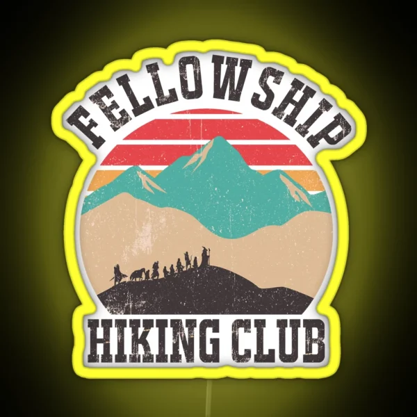 Fellowship Hiking Club RGB Neon Sign