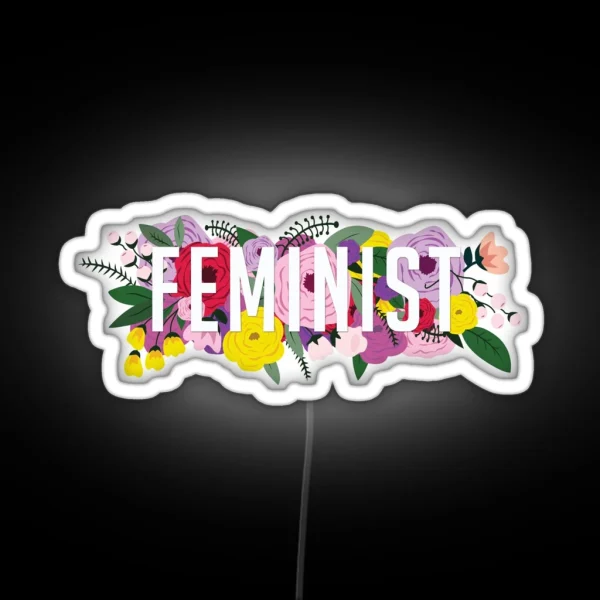 Fem Flowers RGB Neon Sign