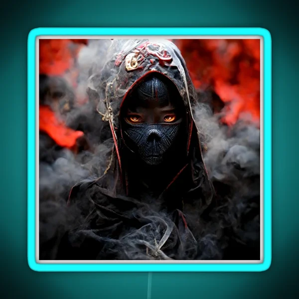 Female Assassin Art RGB Neon Sign