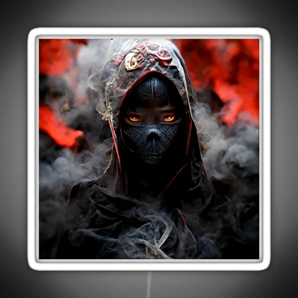 Female Assassin Art RGB Neon Sign