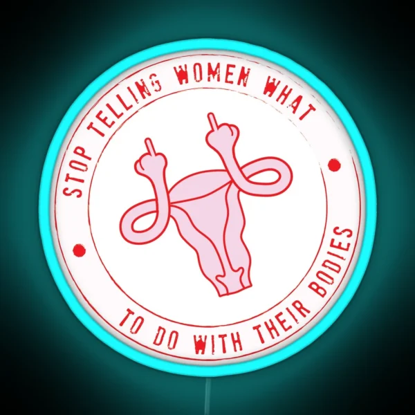 Feminist Uterus RGB Neon Sign