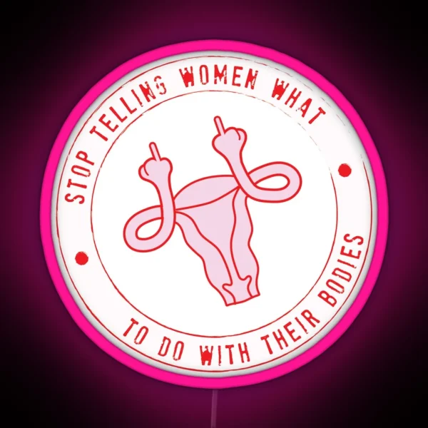 Feminist Uterus RGB Neon Sign