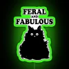 Feral And Fabulous Cat Funny Feline Humor Furry Meow Kitten Gift RGB Neon Sign - Image 3
