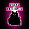 Feral And Fabulous Cat Funny Feline Humor Furry Meow Kitten Gift RGB Neon Sign - Image 6